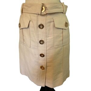 Etcetera Skirt (8) Tan Fully Lined A Line skirt